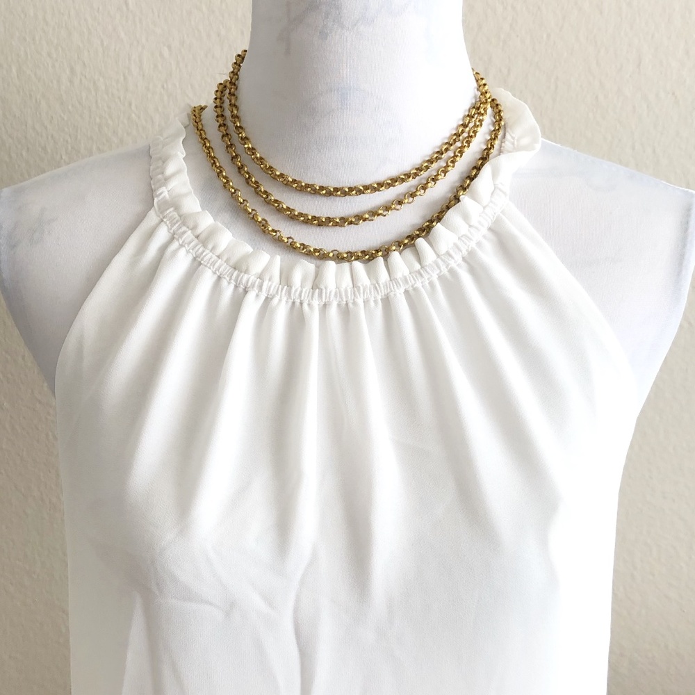 Natalie B. Cecilia Vintage Layering Chain in Brass - Picture 7 of 7